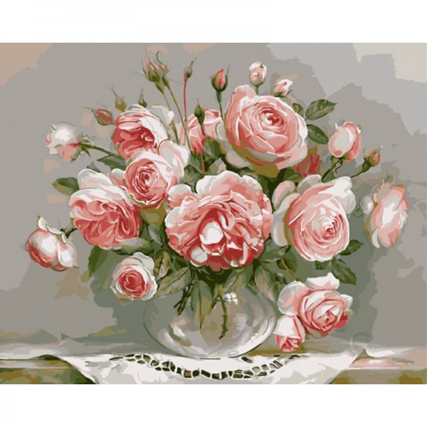 Pink Rose - Painting by Numbers Canada